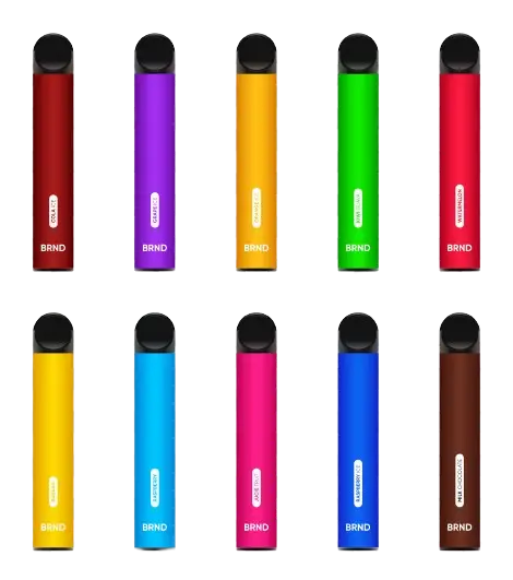 10 puffs with different colors